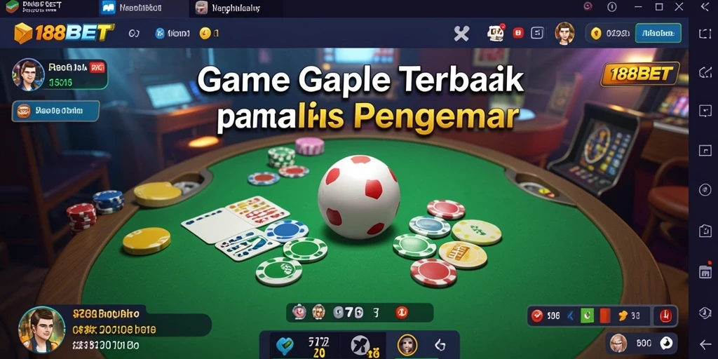 Gambaran gameplay Gaple yang menarik dan seru.