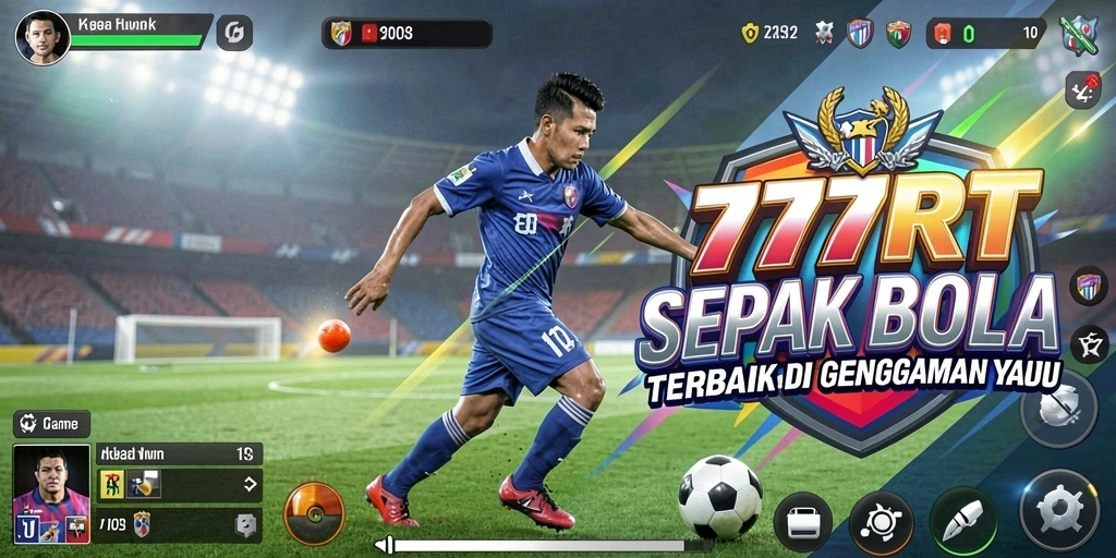 Tampilan gameplay menarik dalam permainan sepak bola 777RT.