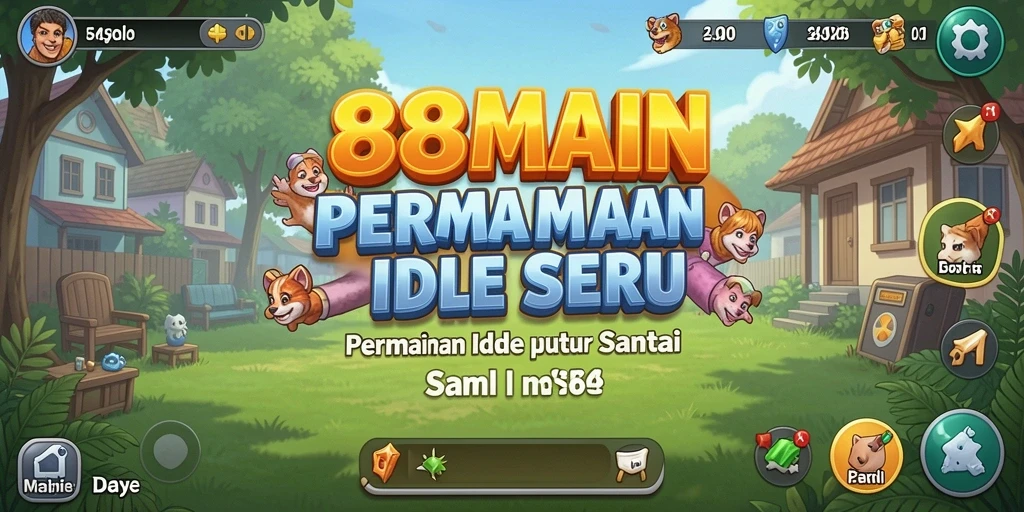 Tampilan gameplay 88MAIN yang menarik dan penuh warna.