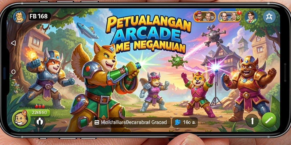 Tampilan gameplay menarik dari FB168 yang penuh warna.