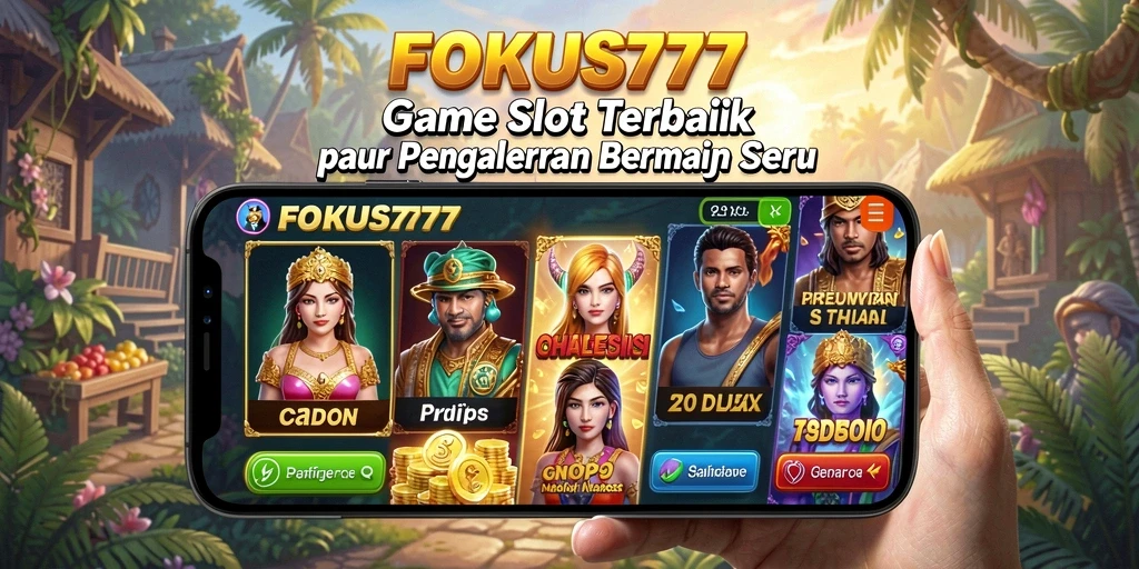 Screenshot FOKUS777 menampilkan gameplay slot yang seru dan interaktif.