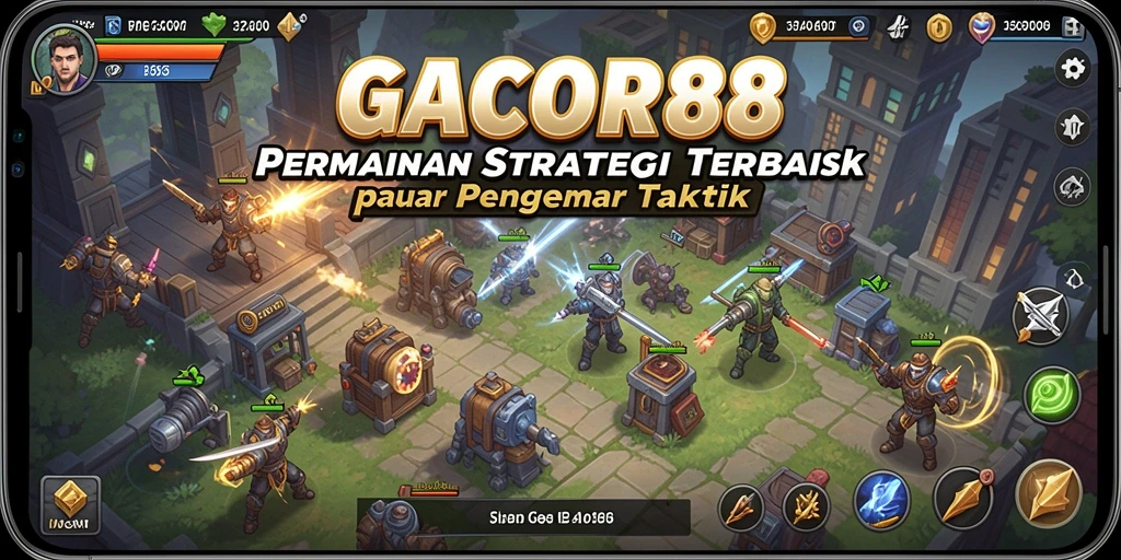 Gameplay GACOR88 yang menarik dan strategis sedang ditampilkan.