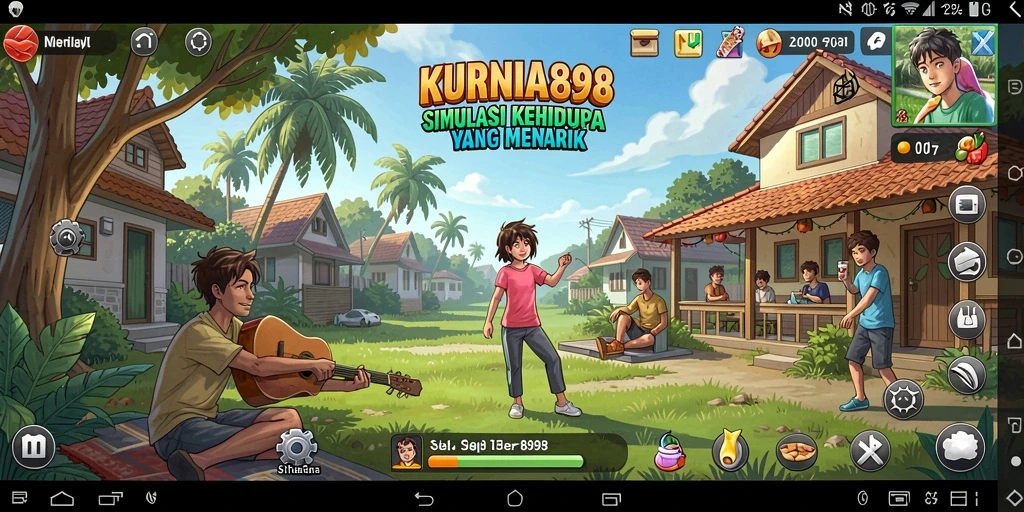 Tampilan gameplay menarik dalam KURNIA898 yang penuh aktivitas.