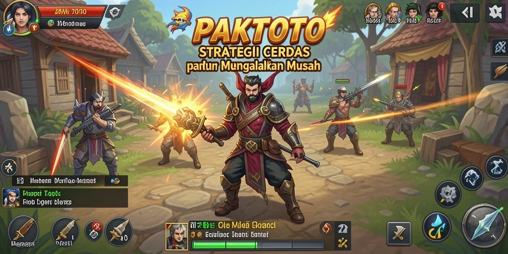 Tampilan gameplay PAKTOTO yang menampilkan aksi strategi yang mendebarkan.