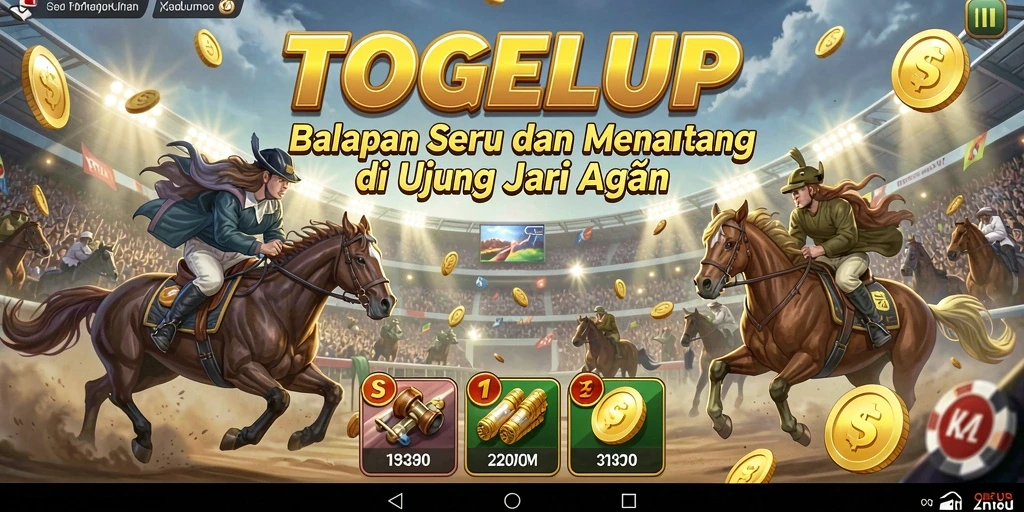Tampilan gameplay Racing yang seru dan mendebarkan di TOGELUP.